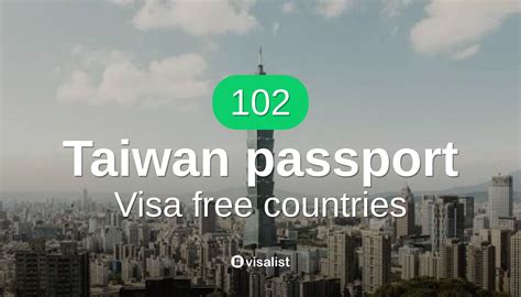 taiwan visa free countries